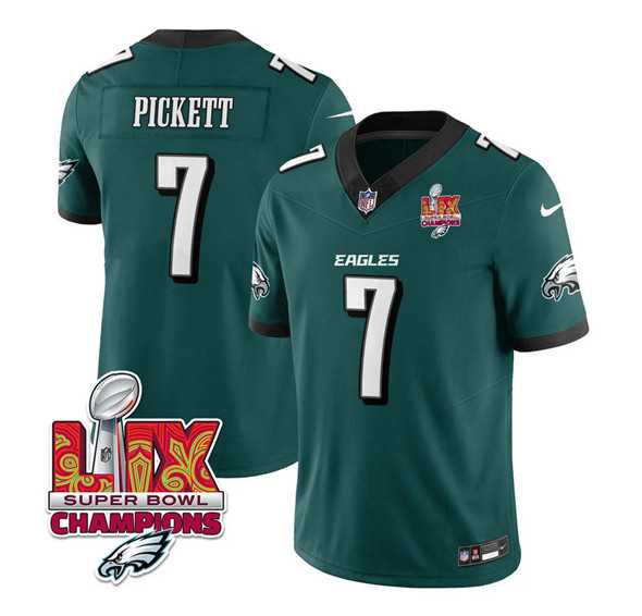 Men & Women & Youth Philadelphia Eagles #7 Kenny Pickett Green 2025 Eagles Logo Super Bowl LIX Patch New F.U.S.E. Vapor Limited Stitched Jersey Dzhi,We sell and wholesale Men & Women & Youth Philadelphia Eagles #7 Kenny Pickett Green 2025 Eagles Logo Super Bowl LIX Patch New F.U.S.E. Vapor Limited Stitched Jersey Dzhi on line form chian!